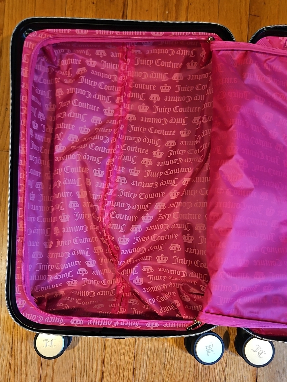 Juicy Couture Black Cherry Carry-On with Gold Zipper Accents - Picture 5 of 8